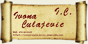Ivona Čulajević vizit kartica
